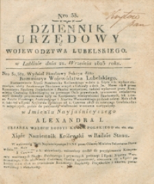 Dziennik Urzędowy Województwa Lubelskiego 1825, Nr 38 (21 wrzes.)