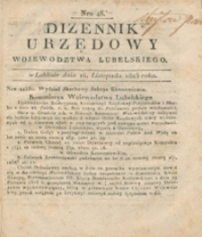 Dziennik Urzędowy Województwa Lubelskiego 1825, Nr 46 (16 list.)