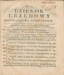 Dziennik Urzędowy Województwa Lubelskiego 1825, Nr 49 (7 grudz.)