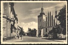 Lublin. Theaterstraße u. Ursuliner-Kirche