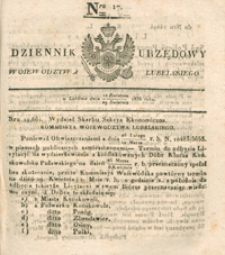 Dziennik Urzędowy Województwa Lubelskiego 1835, Nr 17 (17/29 kwiec.)