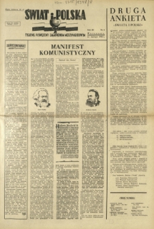 Świat i Polska : tygodnik poświęcony zagadnieniom międzynarodowym. R. 3, nr 8 (22 lutego 1948)