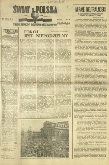 Świat i Polska : tygodnik poświęcony zagadnieniom międzynarodowym. R. 3, nr 18 (2 maja 1948)