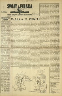 Świat i Polska : tygodnik poświęcony zagadnieniom międzynarodowym. R. 3, nr 22 (30 maja 1948)