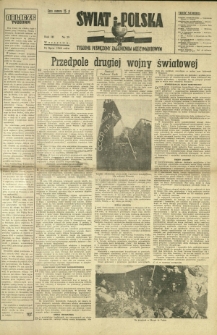 Świat i Polska : tygodnik poświęcony zagadnieniom międzynarodowym. R. 3, nr 29 (18 lipca 1948)