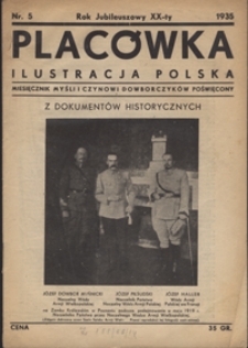 Placówka Ilustracja Polska : miesięcznik myśli i czynowi Dowborczyków poświęcony R. 3 (20), Nr 5 (maj 1935)