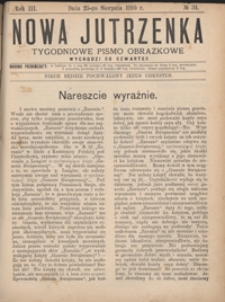 Nowa Jutrzenka : tygodniowe pismo obrazkowe R. 3, Nr 34 (25 sierp. 1910)