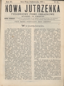 Nowa Jutrzenka : tygodniowe pismo obrazkowe R. 3, Nr 42 (20 paźdz. 1910)
