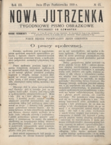 Nowa Jutrzenka : tygodniowe pismo obrazkowe R. 3, Nr 43 (27 paźdz. 1910)