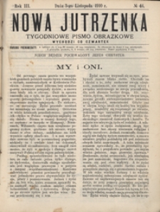 Nowa Jutrzenka : tygodniowe pismo obrazkowe R. 3, Nr 44 (3 list. 1910)