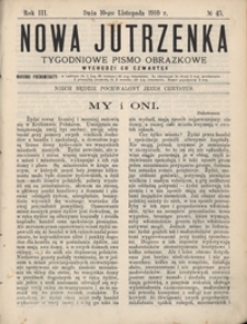 Nowa Jutrzenka : tygodniowe pismo obrazkowe R. 3, Nr 45 (10 list. 1910)
