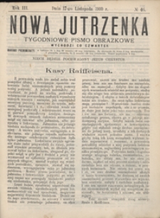 Nowa Jutrzenka : tygodniowe pismo obrazkowe R. 3, Nr 46 (17 list. 1910)