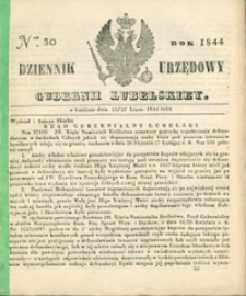 Dziennik Urzędowy Gubernii Lubelskiey 1844, Nr 30 (15/27 lip.)