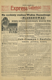 Express Lubelski i Wołyński R. 16, Nr 289 (3 października 1938)