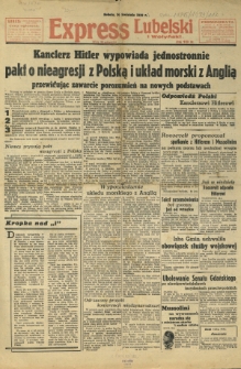 Express Lubelski i Wołyński R. 17, Nr 117 (29 kwietnia 1939)