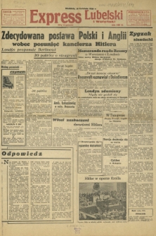 Express Lubelski i Wołyński R. 17, Nr 118 (30 kwietnia 1939)