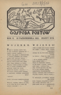 Gospoda Poetów R. 2, z. 17 (15 paźdz. 1921)