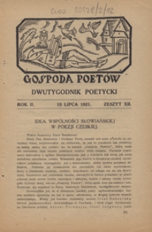 Gospoda Poetów R. 2, z. 12 (15 lip. 1921)