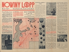 Nowiny LOPP : gazeta ścienna : bezpłatny dodatek do dwutygodnika "Lot i OPLG Polski" Nr 3 (18 wrzesień 1936)