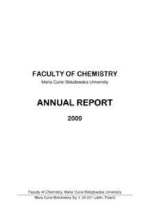 Annual Report / Faculty of Chemistry UMCS 2009