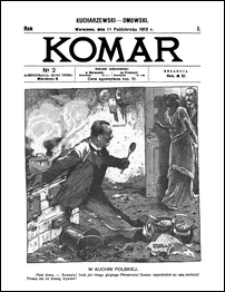 Komar / redaktor i wydawca Antoni Orłowski (Krogulec). R. 1, nr 2 (11 października 1912)
