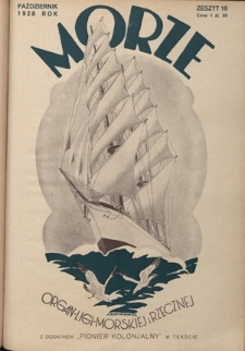 Morze : organ Ligi Morskiej i Rzecznej. - R. 5, nr 10 (październik 1928)