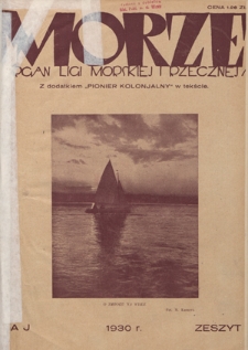 Morze : organ Ligi Morskiej i Rzecznej. R. 7, nr 5 (maj 1930)
