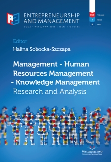 Management - human resources management - knowledge management : research and analysis / red. Halina Sobocka-Szczapa. - Vol. 17, z. 1, cz. 2 (2016)
