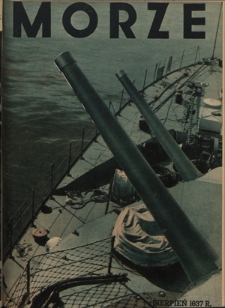 Morze : organ Ligi Morskiej i Kolonialnej. - R. 14, z. 8 (sierpień 1937)