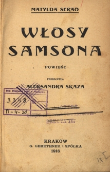 Włosy Samsona : powieść