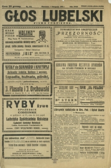 Głos Lubelski : pismo codzienne. R. 18, nr 311 (1 listopada 1931)