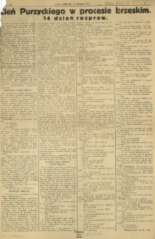 Głos Lubelski : pismo codzienne. R. 18, nr 322 (12 listopada 1931) - brak s. 1-2