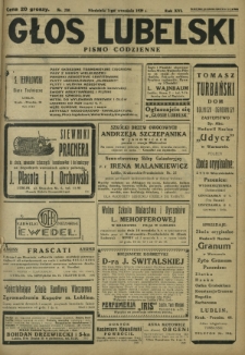 Głos Lubelski : pismo codzienne. R. 16, nr 238 (1 września 1929)