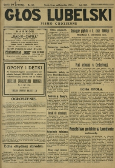 Głos Lubelski : pismo codzienne. R. 16, nr 283 (16 października 1929)