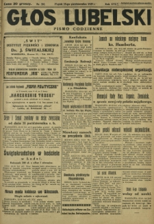 Głos Lubelski : pismo codzienne. R. 16, nr 292 (25 października 1929)