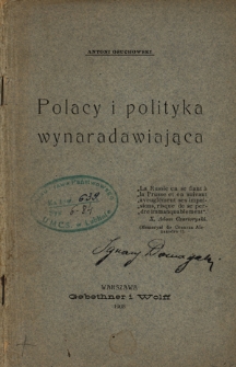 Polacy i polityka wynaradawiająca