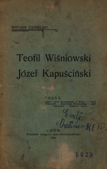 Teofil Wiśniowski i Józef Kapuściński