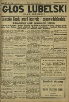 Głos Lubelski : pismo codzienne. R. 16, nr 304 (6 listopada 1929)