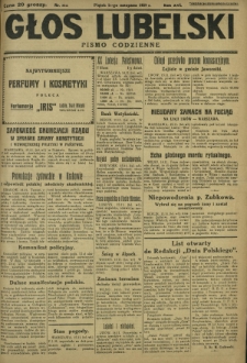 Głos Lubelski : pismo codzienne. R. 16, nr 312 (15 listopada 1929)