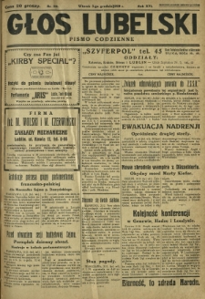 Głos Lubelski : pismo codzienne. R. 16, nr 330 (3 grudnia 1929)