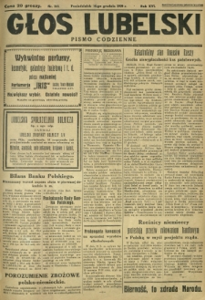 Głos Lubelski : pismo codzienne. R. 16, nr 343 (16 grudnia 1929)