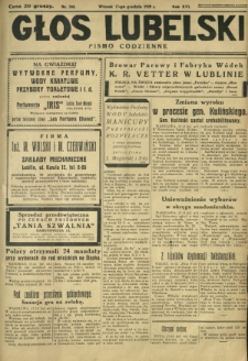 Głos Lubelski : pismo codzienne. R. 16, nr 344 (17 grudnia 1929)