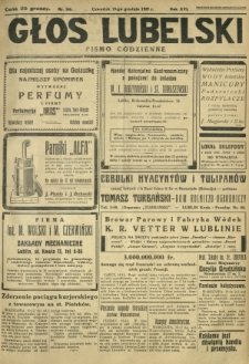 Głos Lubelski : pismo codzienne. R. 16, nr 346 (19 grudnia 1929)