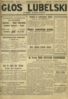 Głos Lubelski : pismo codzienne. R. 16, nr 348 (21 grudnia 1929)