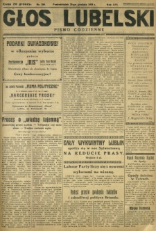 Głos Lubelski : pismo codzienne. R. 16, nr 350 (23 grudnia 1929)