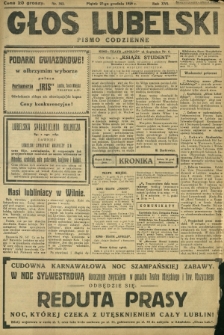 Głos Lubelski : pismo codzienne. R. 16, nr 352 (27 grudnia 1929)
