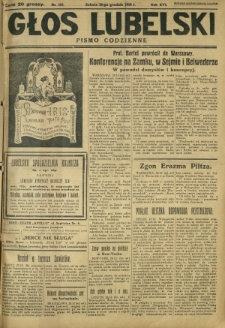 Głos Lubelski : pismo codzienne. R. 16, nr 353 (28 grudnia 1929)