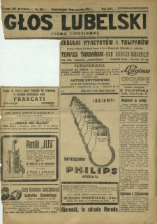 Głos Lubelski : pismo codzienne. R. 16, nr 355 (30 grudnia 1929)