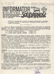 Informator Biuletynu "Solidarność" Nr 17 (2 list. 1981)