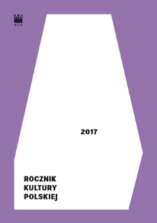 Rocznik Kultury Polskiej. R. 2017